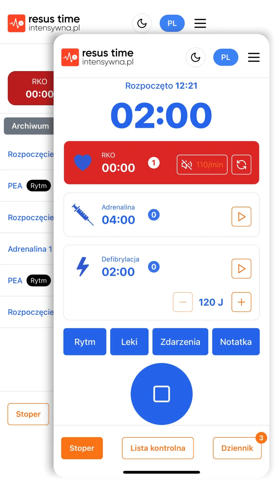 Resustime app
